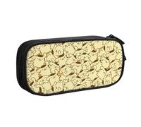 YINGD Sanrio Pompompurin Pencil Case, Multipurpose Pencase,Large Capacity Durable Pencil Pouch Storage Pen Bag Organizer Stationery