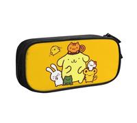 YINGD Sanrio Pompompurin Pencil Case, Multipurpose Pencase,Large Capacity Durable Pencil Pouch Storage Pen Bag Organizer Stationery
