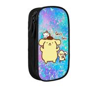 YINGD Sanrio Pompompurin Pencil Case, Multipurpose Pencase,Large Capacity Durable Pencil Pouch Storage Pen Bag Organizer Stationery