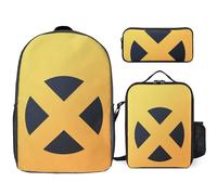 YINGD Science Fiction Heroes Backpack Graduate Collection Premium Three Piece Set for Advanced Students
