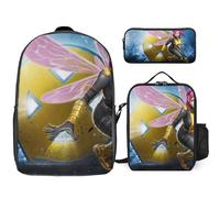 YINGD Science fiction heroes Backpack Knowledge Space Colony Bookbag with Dome Lunch System