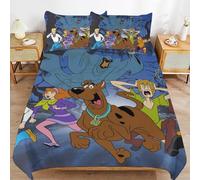YINGD Scooby Doo Comforter Set 3 Pieces Quilt Cover Set Soft Bedding Sets for All Seasons
