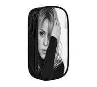 YINGD Shakira Pencil Case for Teachers & Students - Double Zipper + 3 Mesh Pockets, Easy Hand Wash Design