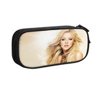 YINGD Shakira Pencil Case with Velcro Patch Panel - Customizable Emblem Design for Schools, Teams, Events