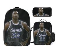 YINGD Shaquille O'Neal Backpack Study Mars Rover System Planetary Bookbag with Red Planet Lunch