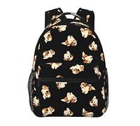 YINGD Shih Tzu Moe Dog Pattern Rucksack Anime Backpack Lightweight School Travel Multifunctional Unisex Popular Q