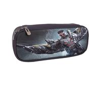 YINGD Silver Wing Warriors Pencil Case Durable Synthetic Leather Bag for Artists & Professionals