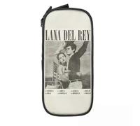 YINGD Singer Singer Lana Del Rey Pencil Case Music Album Trend Canvas Pen Box Girls Boys Large Capacity Back to School Pencil Cases