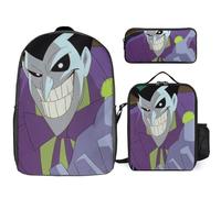 YINGD Sky High The Animated Series Backpack Study Buddy System Three Piece Academic Combo with Organized Pencil Portfolio