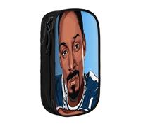 YINGD Snoop Dogg Pencil Case Eco-Friendly Travel Bag - Waterproof Oxford Cloth for Artists, Students, Makeup Lovers