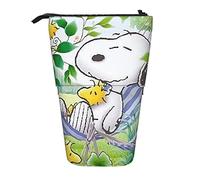YINGD Snoopy Pencil Case Expandable Peanuts Organizer Bags Retractable Cute Large Capacity Boy Girl Stationery Pouch Lightweight for School Office cv32