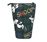 YINGD Snoopy Pencil Case Expandable Peanuts Organizer Bags Retractable Cute Large Capacity Boy Girl Stationery Pouch Lightweight for School Office cv53