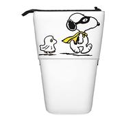 YINGD Snoopy Pencil Case Expandable Peanuts Organizer Bags Retractable Cute Large Capacity Boy Girl Stationery Pouch Lightweight for School Office ci39