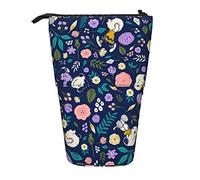 YINGD Snoopy Pencil Case Expandable Peanuts Organizer Bags Retractable Pen Case Cute Large Capacity Boy Girl Stationery Pouch Lightweight for School Office xz42