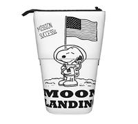 YINGD Snoopy Pencil Case Expandable Peanuts Organizer Bags Retractable Pen Case Cute Large Capacity Boy Girl Stationery Pouch Lightweight for School Office cv40