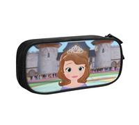 YINGD Sofia The First Pencil Case for Busy Professionals - Sleek Design with 5 Pen Slots & Hidden Pocket (Custom Logo)