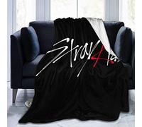 YINGD Soft And Warm Blanket Stray Kids Ultra-Soft Micro Fleece Blanket for Bed Car Camp Couch Fur Plush Throw Blankets for Suitable for 125CM X 100CM