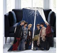 YINGD Soft And Warm Blanket Stray Kids Ultra-Soft Micro Fleece Blanket for Bed Car Camp Couch Fur Plush Throw Blankets for Suitable for 125CM X 100CM