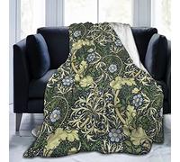 YINGD Soft Throw Blanket William Morris Seaweed Blanket Soft Cozy Lightweight Sofa Throw Blanket For Bed Sofa Chair 150x125cm