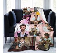 YINGD Soft Throw Blankets Austin Butler Flannel Blanket Ultra Soft Comfortable Blanket Anti Static Washable for Bed Sofa 125x100cm