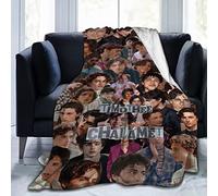 YINGD Soft Throw Blankets Timothee Chalamet Flannel Blanket Ultra Soft Comfortable Blanket Anti Static Washable for Bed Sofa 125x100cm
