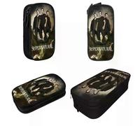 YINGD ss Large-Capacity Pencil Pouch Supernaturals Merch Double Layer Pen Case Women S Suprise Gift