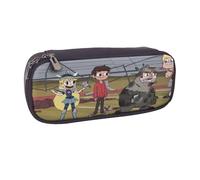 YINGD Star vs. The Forces of Evil Pencil Case Elegant Brown Pen Case with Interior Compartments for Storage
