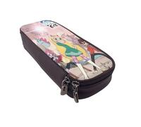 YINGD Star vs. The Forces of Evil Pencil Case Multi-Functional Brown Leather Case for Pens & Cosmetics