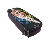 YINGD Stephen Curry Pencil Case Stylish Leather Pen Organizer for School & Office