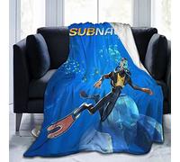YINGD Subnautica Game Cover Throw Blanket Fleece Blanket Light AntiPilling Flannel Super Soft Comfortable and Luxurious Bed Flannel Fleece Blanket Throw