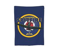 YINGD Supermarine Spitfire Throw Blanket Bedding Flannel Fleece Blanket Soft Thow Blankets Air Conditioning Blanket For Sofa Couch Living Room Bedroom