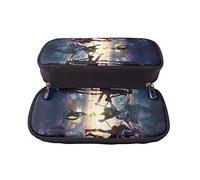 YINGD Sword Art Online Pencil Case Stationery Pouch for Kids Students Unisex PU Leather Stain Resistant Durable Large Capacity B61