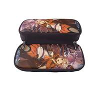 YINGD Sword Art Online Pencil Case Stationery Pouch Kids Students Unisex PU Leather Stain Resistant Durable Large Capacity B52