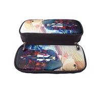YINGD Sword Art Online Pencil Case Stationery Pouch Small Item Case Multipurpose Children Students Unisex PU Leather Stain Resista