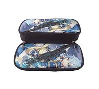 YINGD Sword Art Online Pencil Case Stationery Pouch Small Item Case Multipurpose Children Students Unisex PU Leather Stain Resista