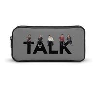 YINGD Talk Why Don't We Pencil Case Student Pen Bag Storage Organizer Pencil Case Stationery Bag Office Supplies for Kids and Adult