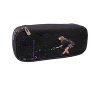 YINGD Taylor Swift Pencil Case Compact Leather Zip Bag for Easy Carry & Organization