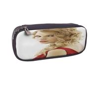 YINGD Taylor Swift Pencil Case Lightweight PU Leather Organizer for Easy Access
