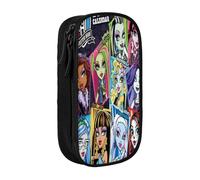 YINGD Teen Monster High Pencil Case for Board Games - Compact Storage for Dice, Pens, Scorecards (Travel-Friendly)