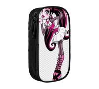YINGD Teen Monster High Pencil Case Gift Set with Custom Print - Lightweight Oxford Fabric for Students, Travelers, Professionals