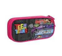 YINGD Teen Titans Go! Pencil Case, Multipurpose Pencase,Large Capacity Durable Pencil Pouch Storage Pen Bag Organizer Stationery