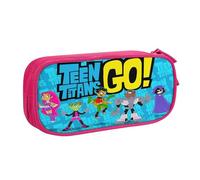 YINGD Teen Titans Go! Pencil Case, Multipurpose Pencase,Large Capacity Durable Pencil Pouch Storage Pen Bag Organizer Stationery