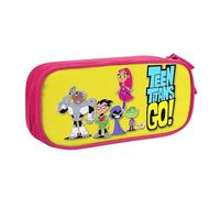 YINGD Teen Titans Go! Pencil Case, Multipurpose Pencase,Large Capacity Durable Pencil Pouch Storage Pen Bag Organizer Stationery