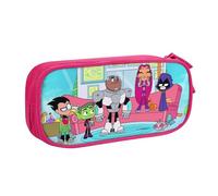 YINGD Teen Titans Go! Pencil Case, Multipurpose Pencase,Large Capacity Durable Pencil Pouch Storage Pen Bag Organizer Stationery