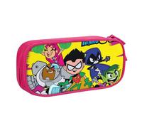 YINGD Teen Titans Go! Pencil Case, Multipurpose Pencase,Large Capacity Durable Pencil Pouch Storage Pen Bag Organizer Stationery