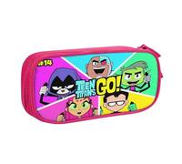 YINGD Teen Titans Go! Pencil Case, Multipurpose Pencase,Large Capacity Durable Pencil Pouch Storage Pen Bag Organizer Stationery