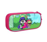 YINGD Teen Titans Go! Pencil Case, Multipurpose Pencase,Large Capacity Durable Pencil Pouch Storage Pen Bag Organizer Stationery