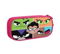 YINGD Teen Titans Go! Pencil Case, Multipurpose Pencase,Large Capacity Durable Pencil Pouch Storage Pen Bag Organizer Stationery