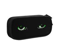 YINGD TEQUAN Large Capacity Pencil Case, Mysterious Green Eyes Pattern Pencil Pouch 2 Compartments Pencil Bag