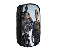 YINGD Terminator The Resistance Pencil Case Extra Pen Slots Design - 8 Holders for Markers, Pencils, Brushes (Office & School Use)